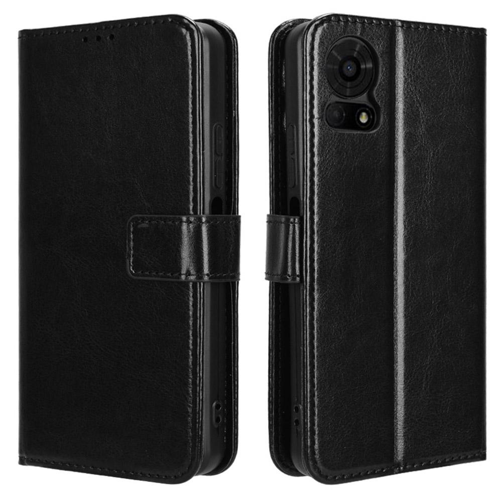 For TCL 50 LE Case Leather Wallet Phone Cover Crazy Horse Texture