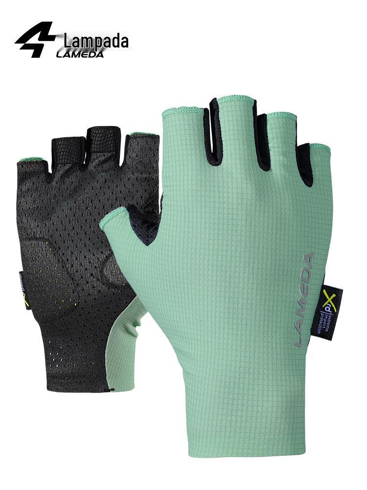 

Lampada Unisex Half-Finger Cycling Gloves - Spring/Summer Breathable, Shock-Absorbing for Mountain and Road Biking. Extra Large світло-зелений колір