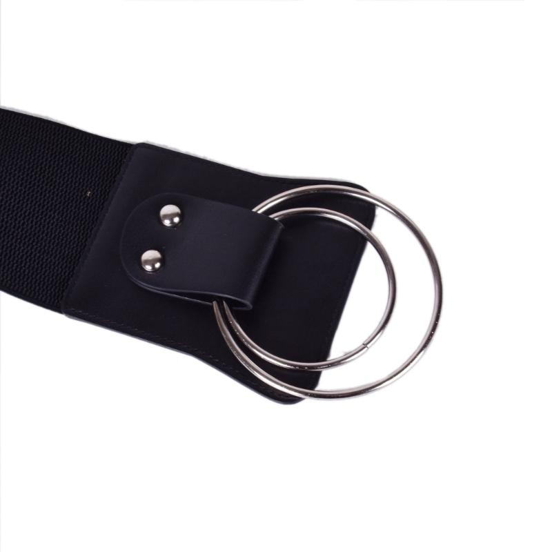 PU Leather Belt Elastic Waist Cincher for Women Girls Stylish Waistband Wide Waist Ornament for Fashionable Outfits