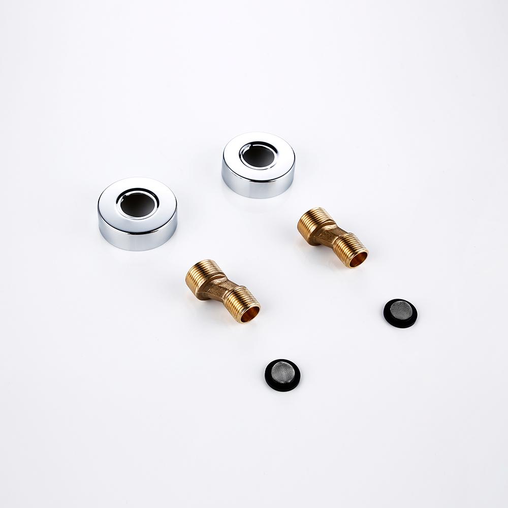 Set Robinet Amestecător Termostatic pentru Duș, Robinet Termostatic de Baie, Montare pe Perete, Braț cu Divertor, cu Spray de Mână și Cap de Duș Tip Plafon