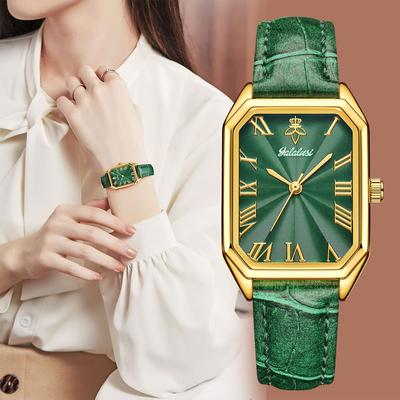 Casual Fashion Belt Women'S Watchlight Luxury Vintage Women'S Watch Square Women'S Watch