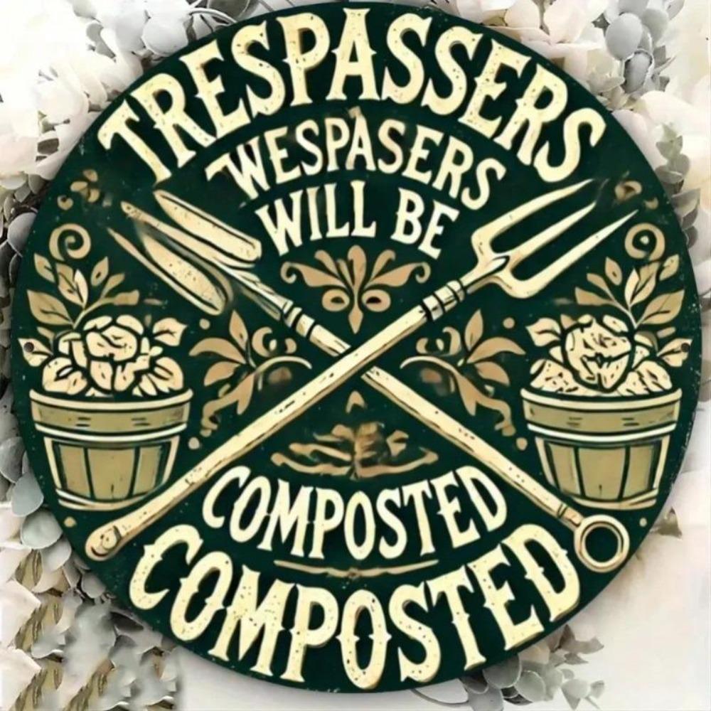 Round Chaser Metal Wall Art Vintage Iron Sign for Bar Cafe Club Room Decor