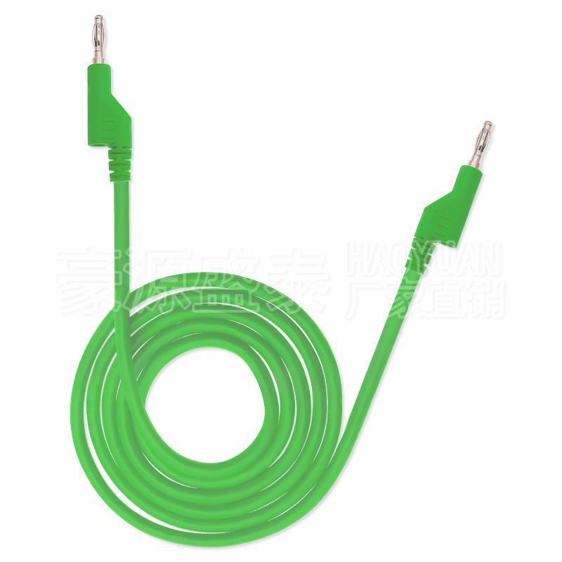 4mm Double-Ended Banana Plug Power Test Cable with Stackable Connectors