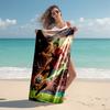 1pc Super Soccer Kick Cartoon Quick Dry Microfiber Bath Towel for Swimming Surfing Camping Unisex Holiday. SJT720139
