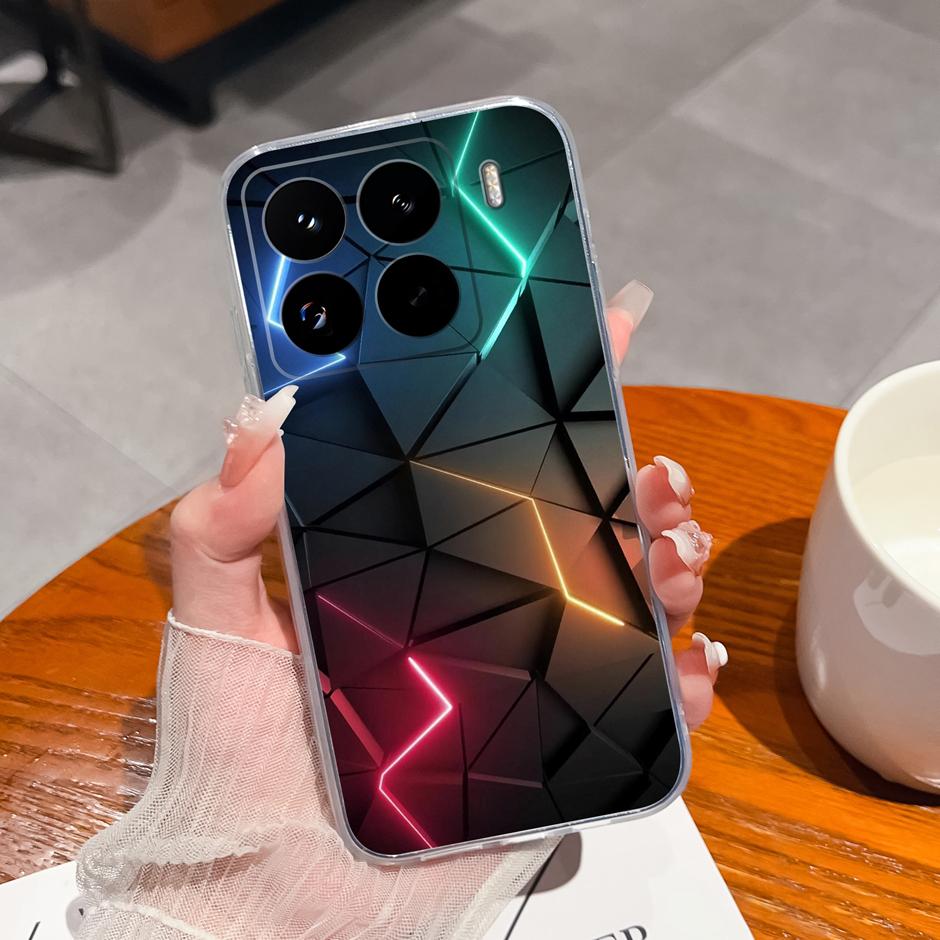 Cute Flower Case For Xiaomi 15 Pro Ultra Clear Soft Silicone Protective Bumper Cover For Xiaomi15Pro 15Ultra Anti Scratch Fundas