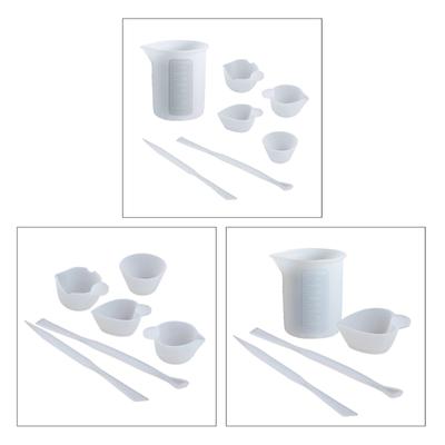 Reusable Dispensing Cup Epoxy Split Cup Resin Mixing Cup Card Slot Cup 100ml Non-Stick Measuring Cup with Precise Scale