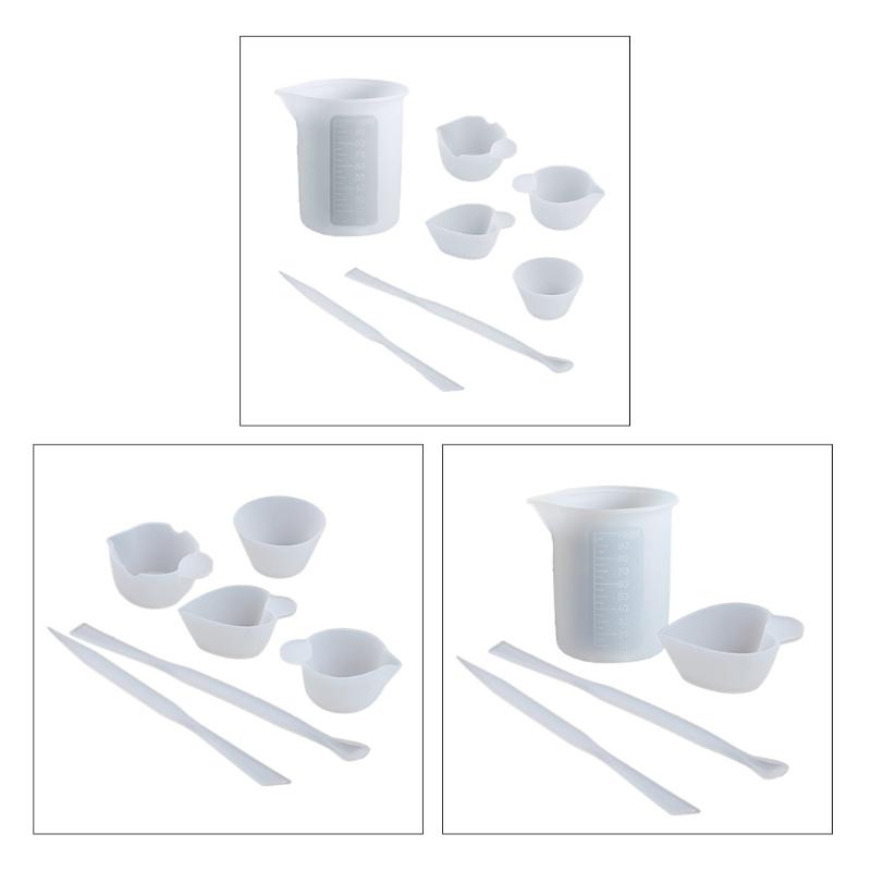 Reusable 100ml Non-Stick Measuring Cup with Precise Scale Resin Mixing Cup Card Slot Cup Dispensing Cup Epoxy Split Cup