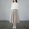 Women's Floral A-Line Skirt, Summer High-Waisted Slimming Design