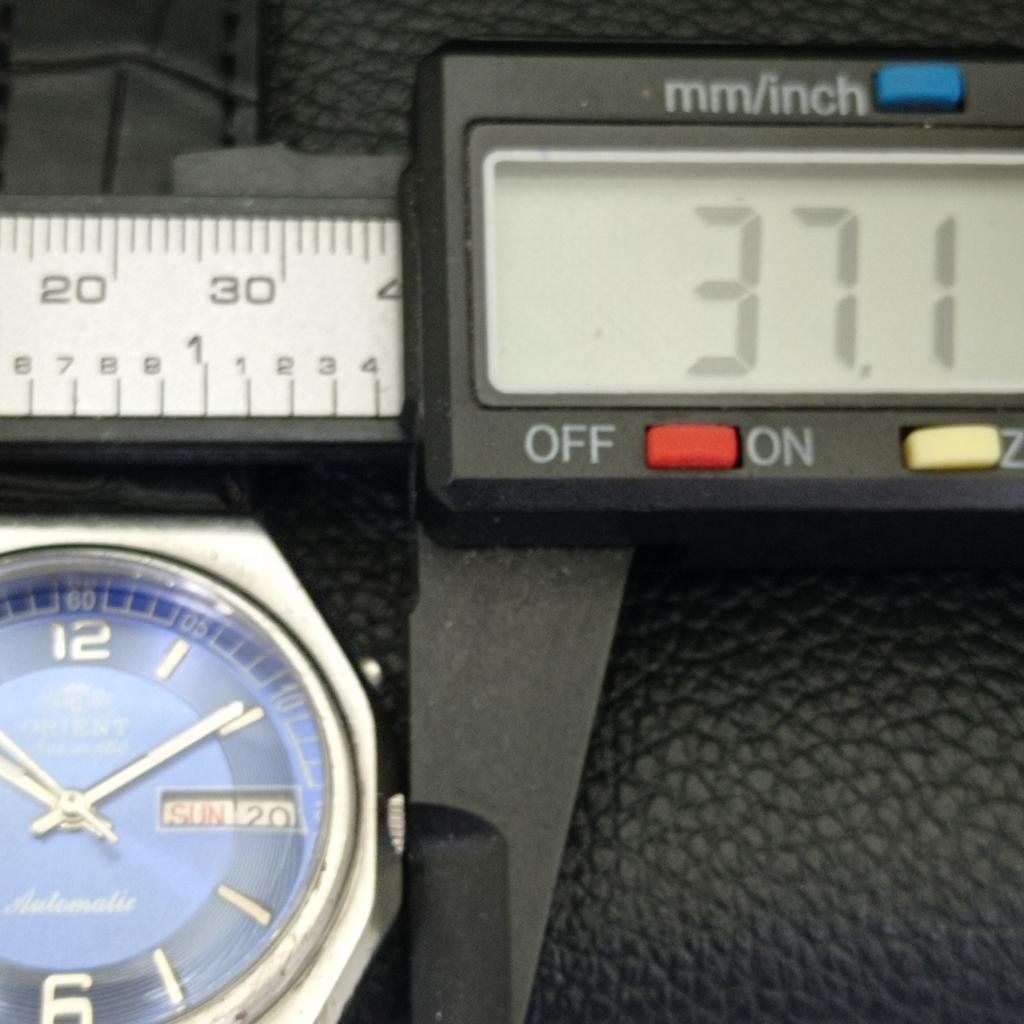 JAPAN VINTAGE ORIENT AUTOMATIC 46941 MENS BLUE COLOR DIAL WATCH a500734-5 R154-a500734