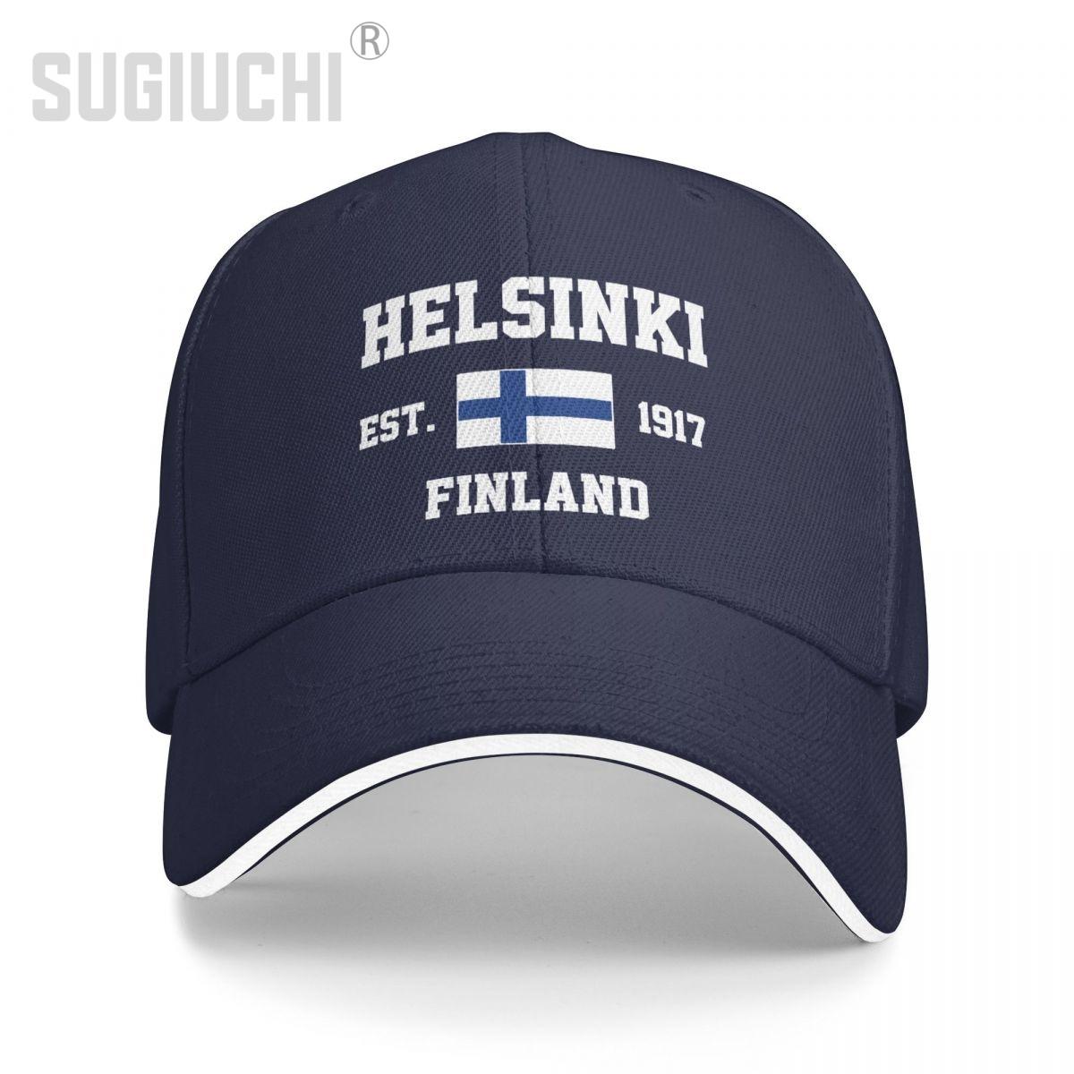 

Бейсболка Фінляндія EST.1917 Helsinki Capital Unisex WoUnisex Caps унісекс для хіп-хопу Snapback Golf Hat Fishing One Size
