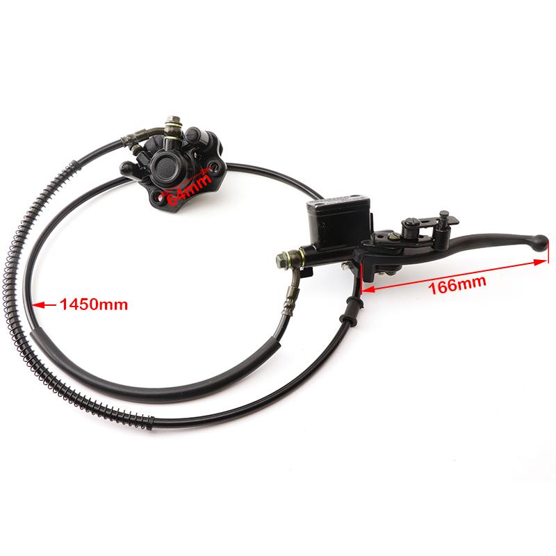 Front/Rear Disc Brake Master Cylinder Hydraulic Caliper Assembly for 50cc 70cc 90cc 110cc 125cc ATV Buggy Quad Bike Accessories