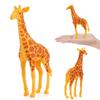 12-Piece Wild Animal Figurine Set: Hippo, Lion, Zebra, Rhino - Educational Models for Kids