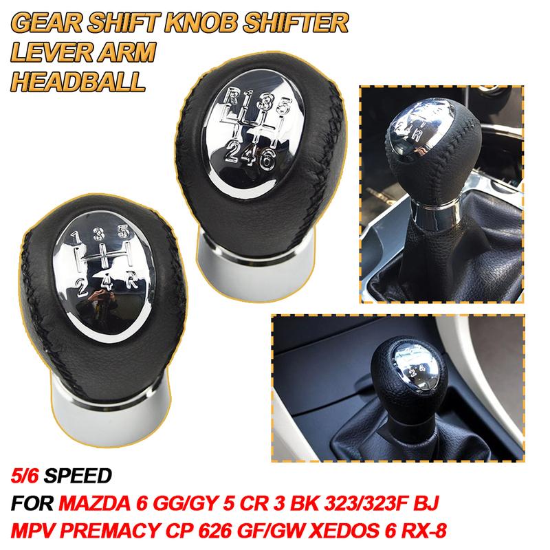 Manual Car Hand Speed Gear Stick Shift Knob For Mazda 6 GG/GY 5 CR 3 BK 323/323F BJ MPV PREMACY CP 626 GF/GW XEDOS 6 RX-8