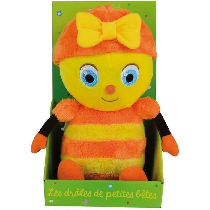 DROLES DE PETITES BETES Peluche Mireille L'abeille ± 25 Cm