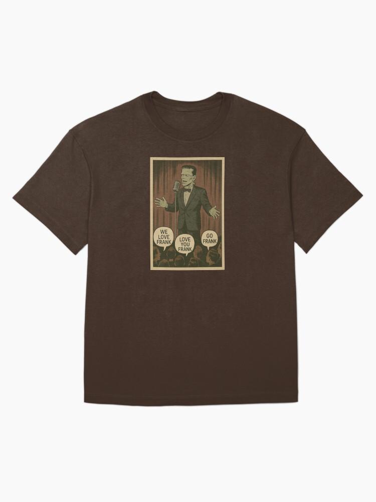Frank Sinatra Funny Monster Crooner Parody Design Oversized T-Shirt