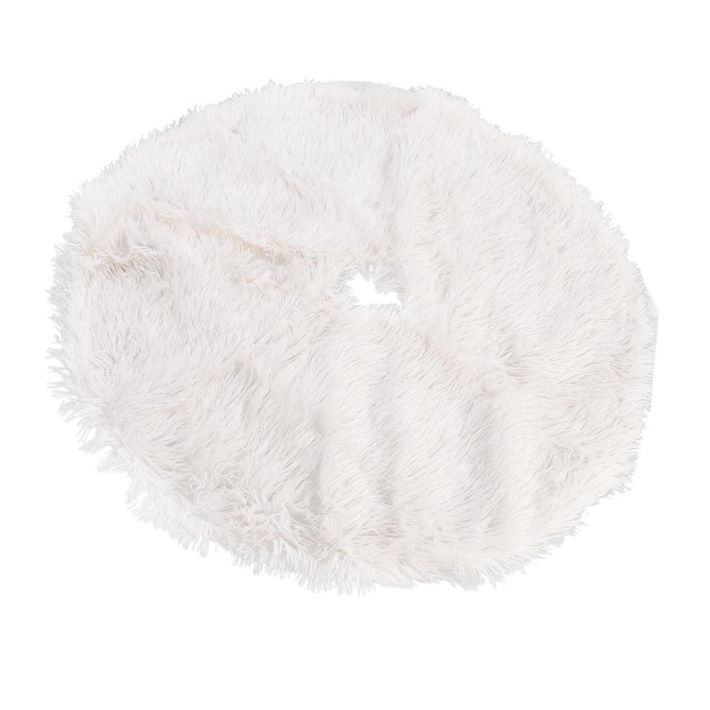 Christmas Tree Skirt Floor Mat Base Cover Round Carpet for Xmas New Year Party Holiday Home