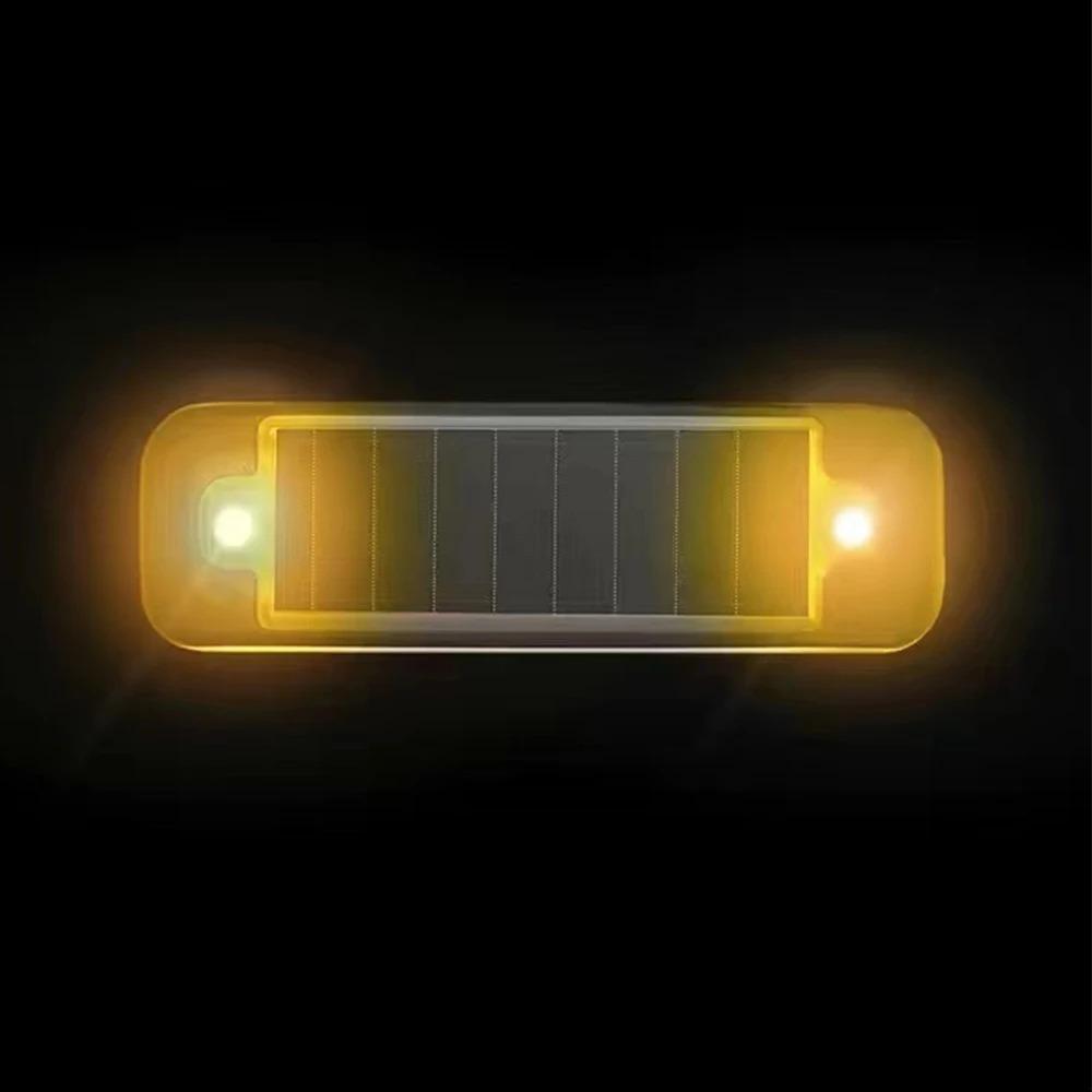 Solar Warning Tail Light for Car Motorcycle Bicycle Anti-Collision LED Flashing Safety Breathing Light USB Waterproof Taillight