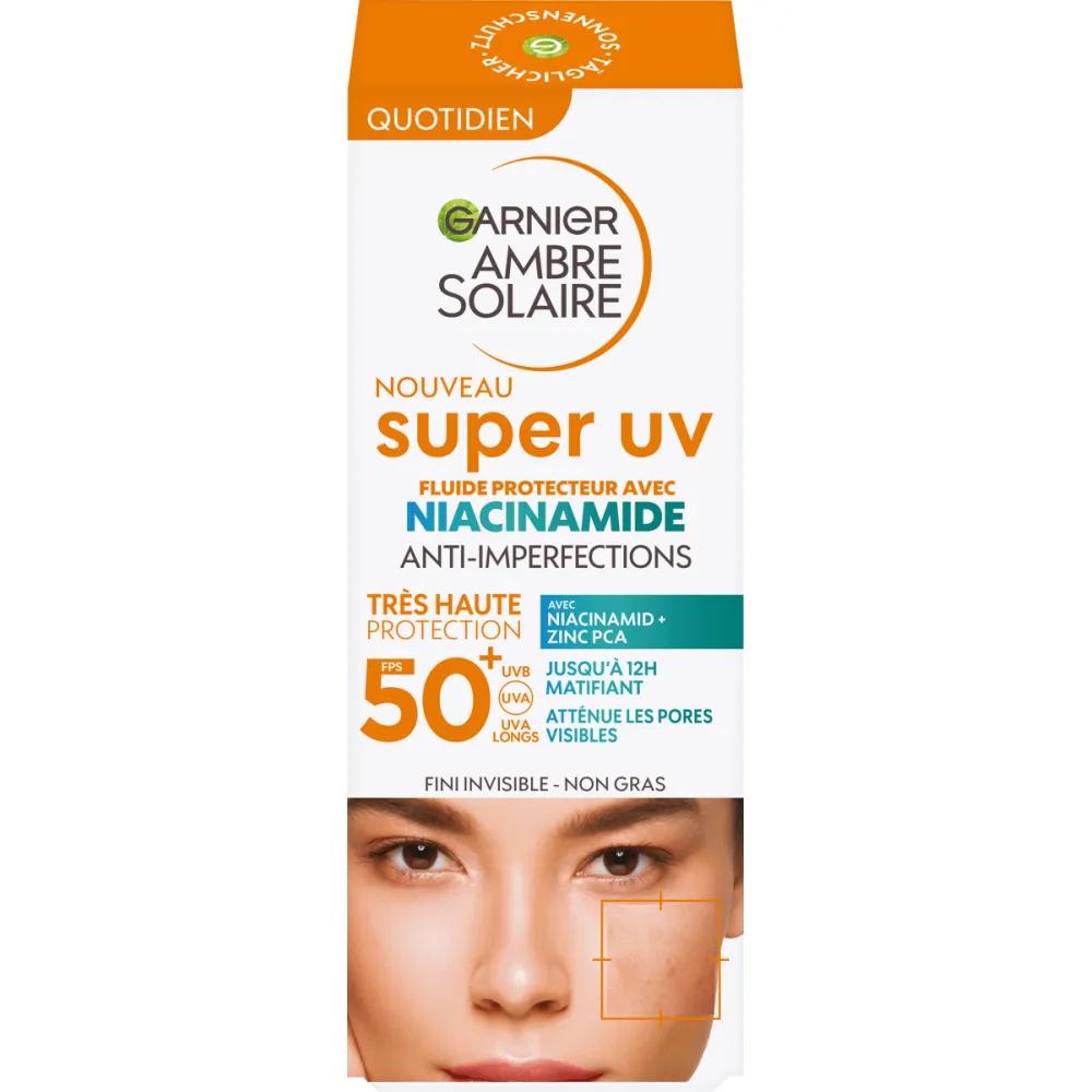 Garnier Ambre Solaire Sun Fluid Face Super UV LSF50+ 40ml