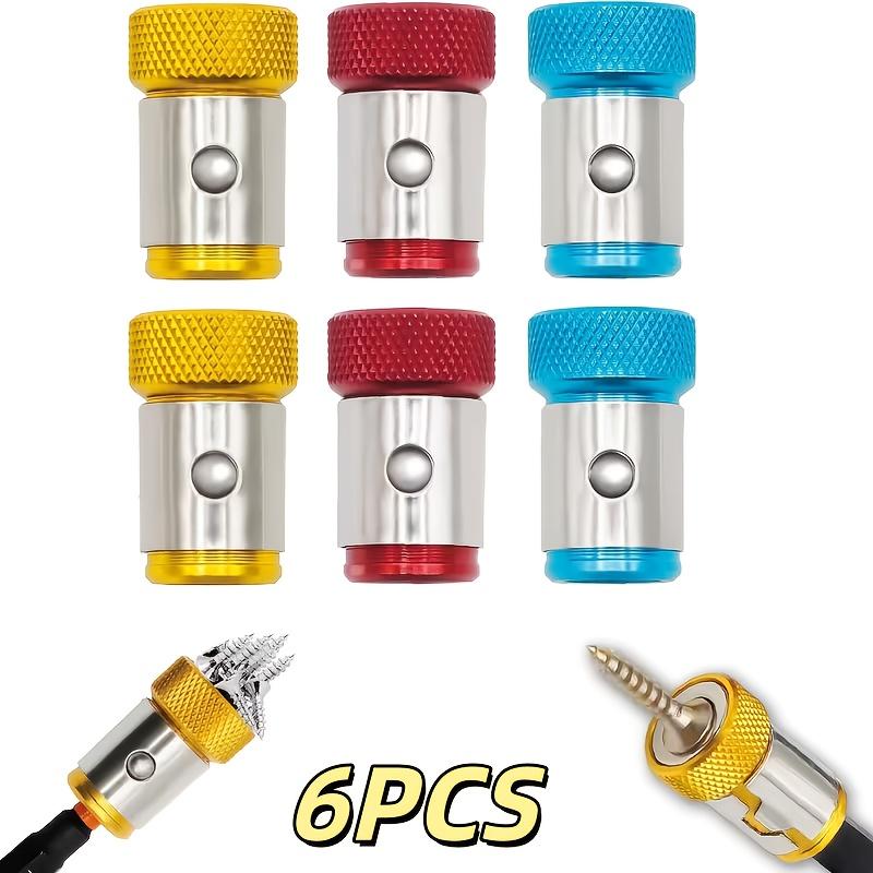 6 Pcs Magnetic Metal Ring Screw Holder 635mm 14 Inch Shank for Carpenter Professional Use