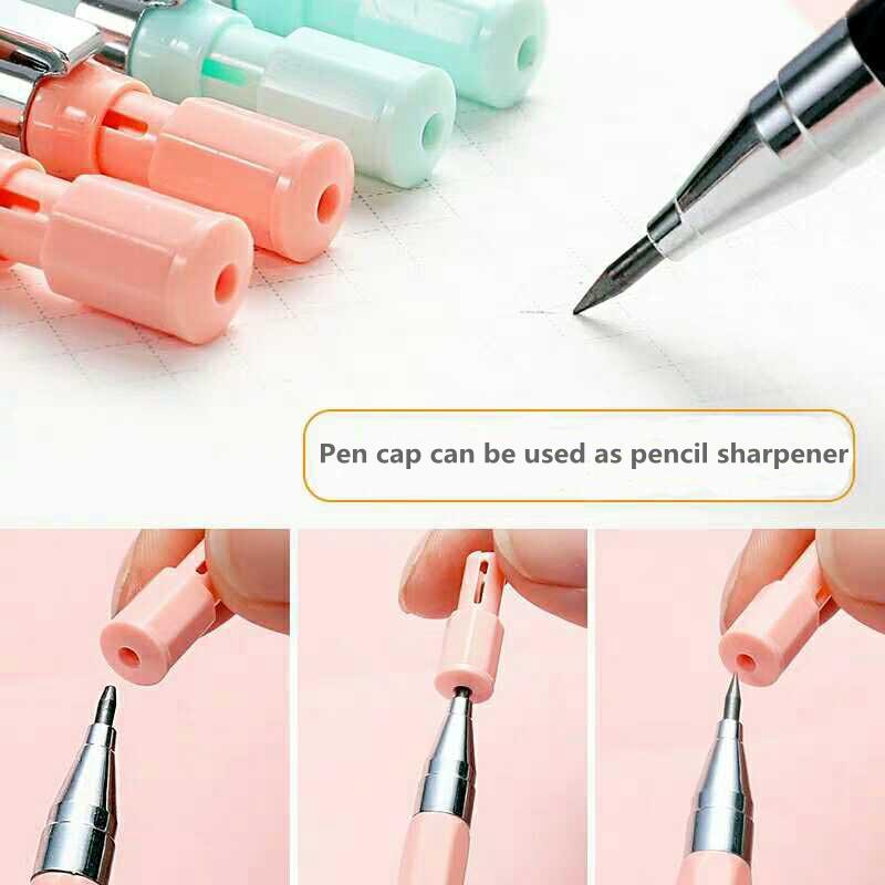 2.0mm Mechanical Pencil Set Creative Pencil Rod Refill for Shool Office Writing Supplies Kids Girl Exam Spare Korean Stationery