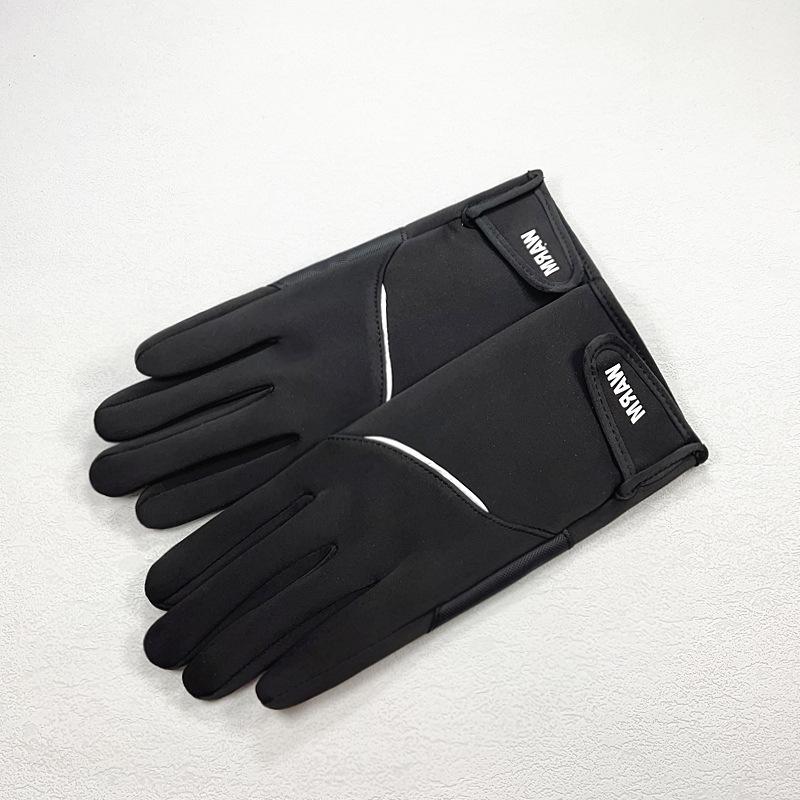 Перчатки для теплого сезона женские велюровые для вождения нескользящие спортивные водонепроницаемые ветрозащитные с пальцами уличные