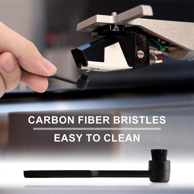 Vinyl Record Cartridges and Styluses Cleaning Gel Record Player Cleaning Brush Anti-Wear and Dust-Removal Brush