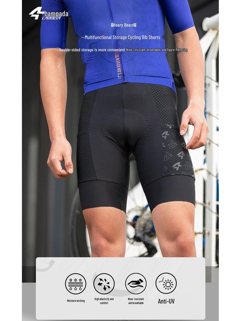 Lampaida 2024 Anti-UV Quick-Dry Breathable Cycling Bib Shorts