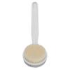 2 In 1 Foot Scrubber Stone and Shower Brush Long Handle Foot Scrubber Body Brush with Hanging Hole