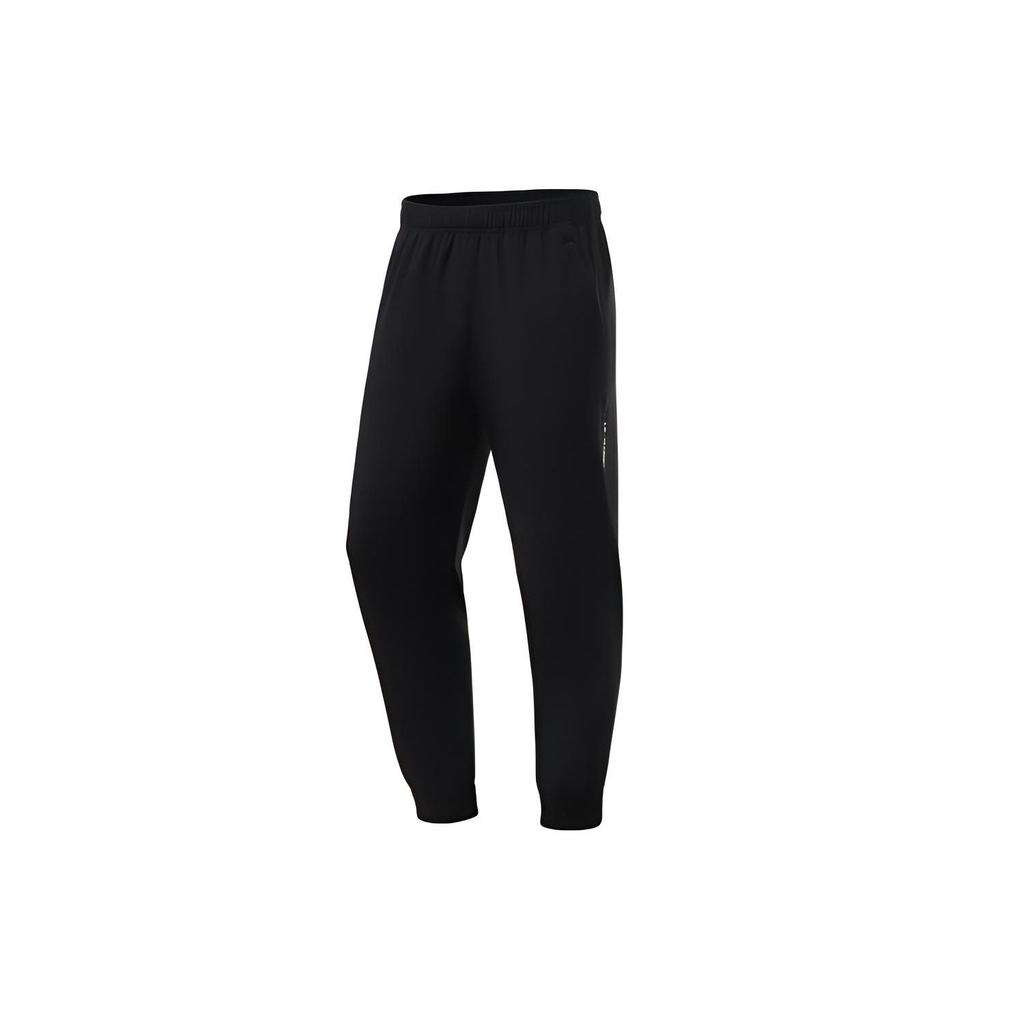 Li Ning Training Series Letter Cuffed Sports Pants Men Pants Black AYKR383-1