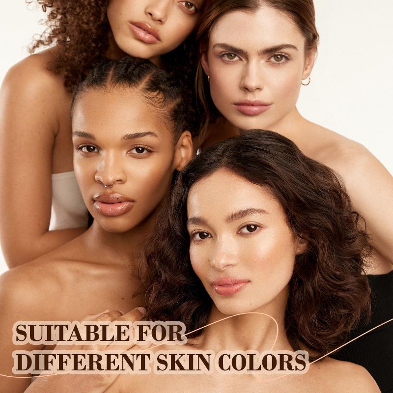 Bsimone Coverage Foundation Long-Lasting Oil Control Waterproof Liquid Foundation Matte Finish Concealer With Sponge Brush Head