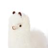 INJOI Plush Alpaca, Soft and Fluffy, Handmade, Rare, Natural Alpaca Fur, Perfect Gift for Anniversaries and Special Occasions (30cm, White, A1007)