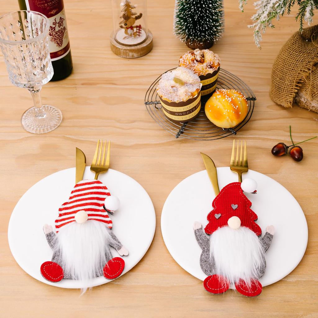 Christmas Decorations Cartoon Faceless Doll Christmas Cutlery Set Dwarf Cutlery Set Rudolf, Crown Of Austria Christmas Cutlery Set