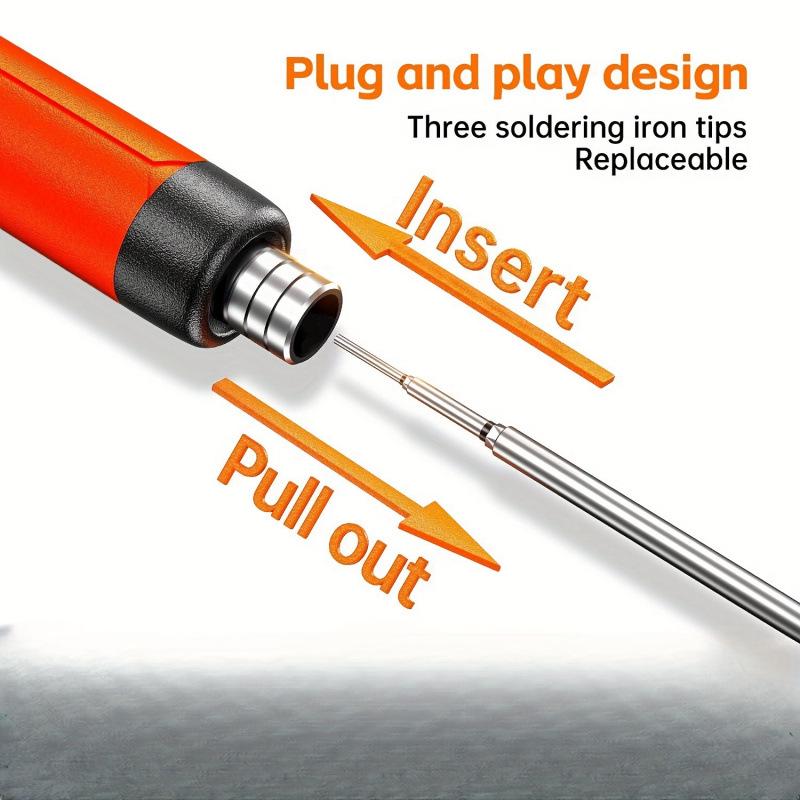 Rechargeable Digital Display Soldering Iron Kit for Home and Outdoor Repairs