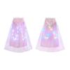 Perfektes Geschenk Prinzessin Leuchtender Umhang Für Mädchen Kapuzenmantel LED-Lichter Doppellagiger Tüll Funkelnde Verzierungen Kostümpartys