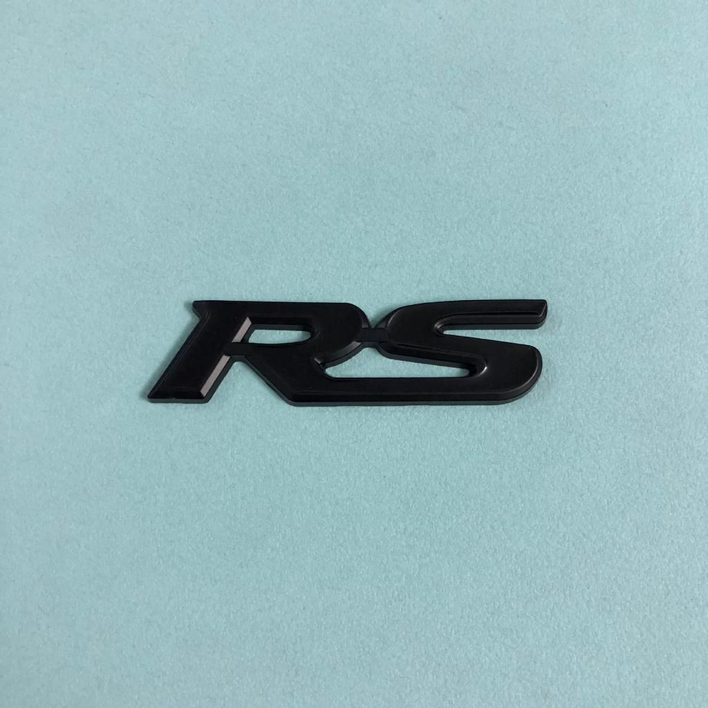 Car Middle Net Modification Decorative Label 3D Three-dimensional RS Middle Net Standard Modification Special Sports Label Metal Car Logo