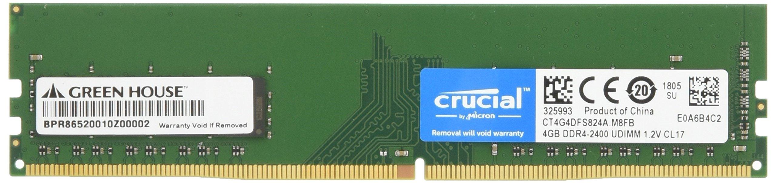 

Greenhouse Desktop PC Memory DDR4 DIMM 4GB PC4-19200 (DDR4-2400) GH-DRF2400-4GB