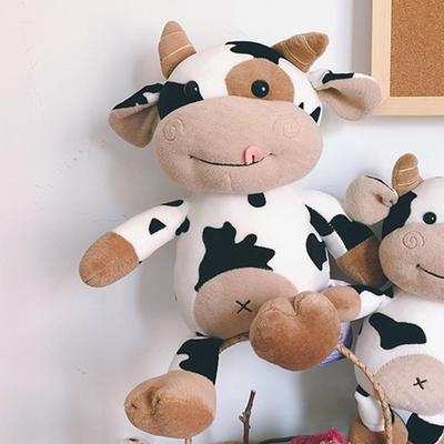 Plush Small Cow Dolls Stuffed Animal Stuffing Cartoon Action Figure Toys Classic Doll