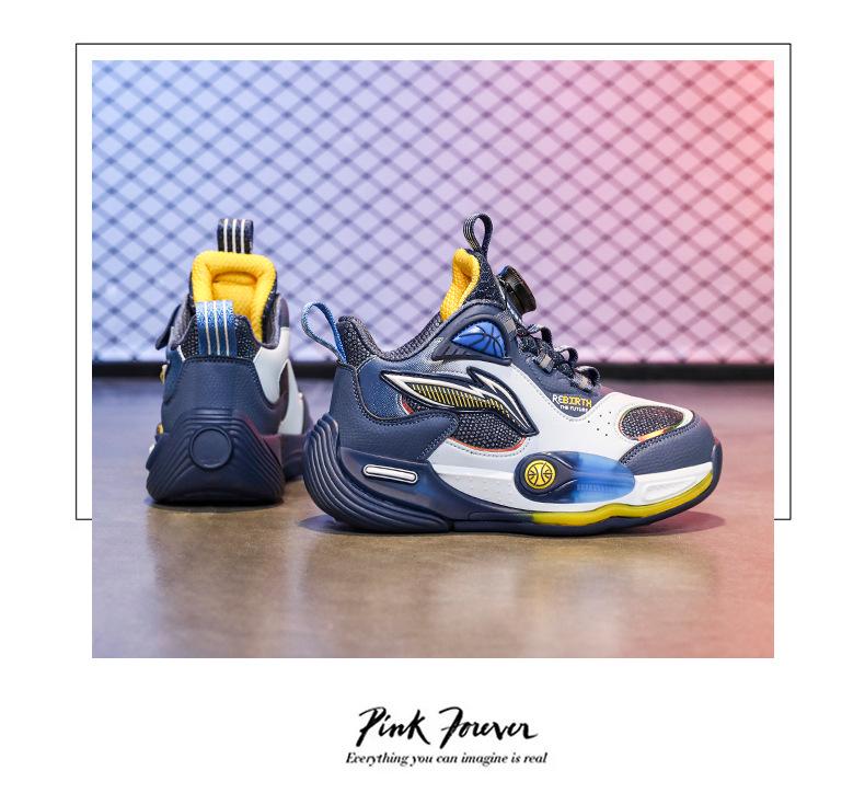 Jungen 2025 Herbst Leder Basketballschuhe - Verschleißfest, Rutschfest Sportsneaker für Kinder