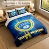 Conjunto de Roupa de Cama 1 Capa de Edredom 2 Fronhas Estampa Leeds United Roupa de Cama Macia Decoração de Quarto