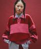 COCANCL Ccl Mohair Collar Knit/Pink