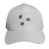 little soot ghosts with colorful stars Baseball Cap Rave birthday Ball Cap Big Size Hat Women Unisexs