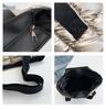 2025 Winter Versatile Influencer Shoulder Bag: Stylish Textured Makeup Tote