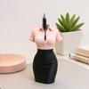 Portapenne Busto Donna OL, Organizer da Scrivania Stampato 3D, Vaso Fiorito Decorativo Creativo per Ufficio Casa, Regalo per Donne