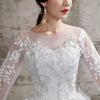 Elegantes Mori-kei Hochzeitskleid 2026 mit Schleppe - verträumt, High-End, Super Feenstil für Bräute