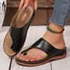 Summer New Casual Cover Toe Slope Heel Beach Women's Slippers Outside Cool Slippers