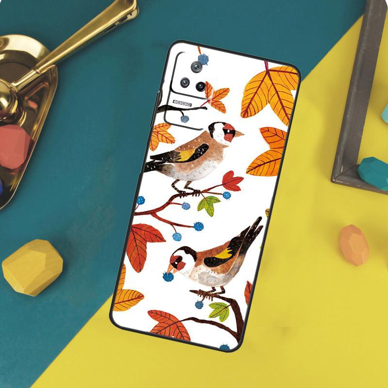 European Goldfinch Case For Xiaomi 13 14 15 Ultra 11T 12T 13T 14T Pro POCO X7 Pro X3 X5 X6 F5 F6 M6 Pro Funda