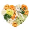 Heart-Shaped Artificial Rose Flower Arrangement with Mixed Colors for Home Decor, Weddings, and Gifts
