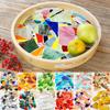 100g Clear Glass Mosaic Tiles Arts Multi Color Home Wall Decoration Mosaic Piece DIY Mosaic Making Stones for Craft Hobby