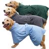 Quick-Dry Pet Hooded Towel Robe Super Absorbent Microfiber Dog Cat Bath Wrap Small Medium Large Breeds