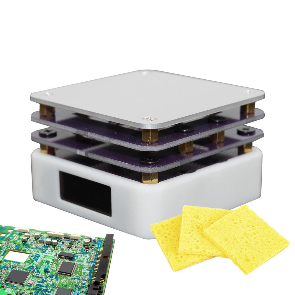 

Паяльная тепловая плита Мини электрическая нагревательная плита Настольная станция предварительного нагрева Электронный нагревательный стол С быстрым нагревом и OLED